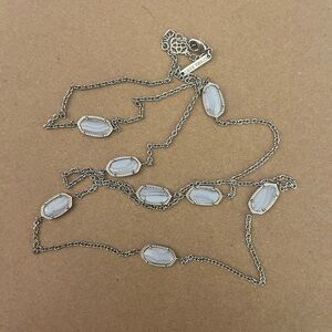 Kendra Scott Silver Blue Lace Agate Kellie